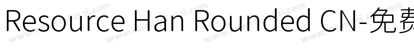 Resource Han Rounded CN字体转换